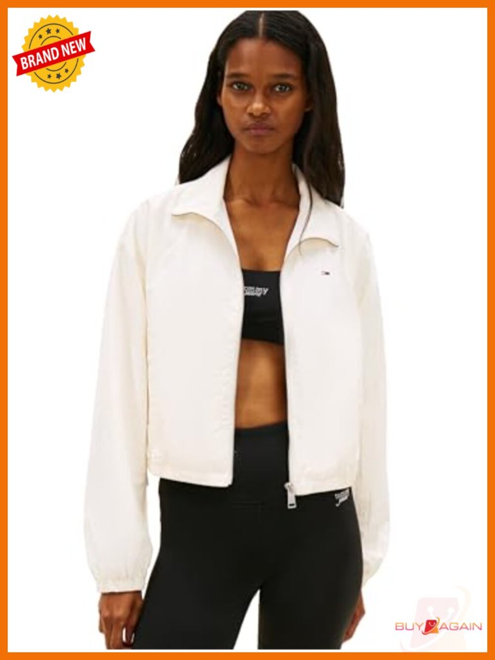 Tommy Jeans Lightweight Windbreaker Jacket Adjustable Waist